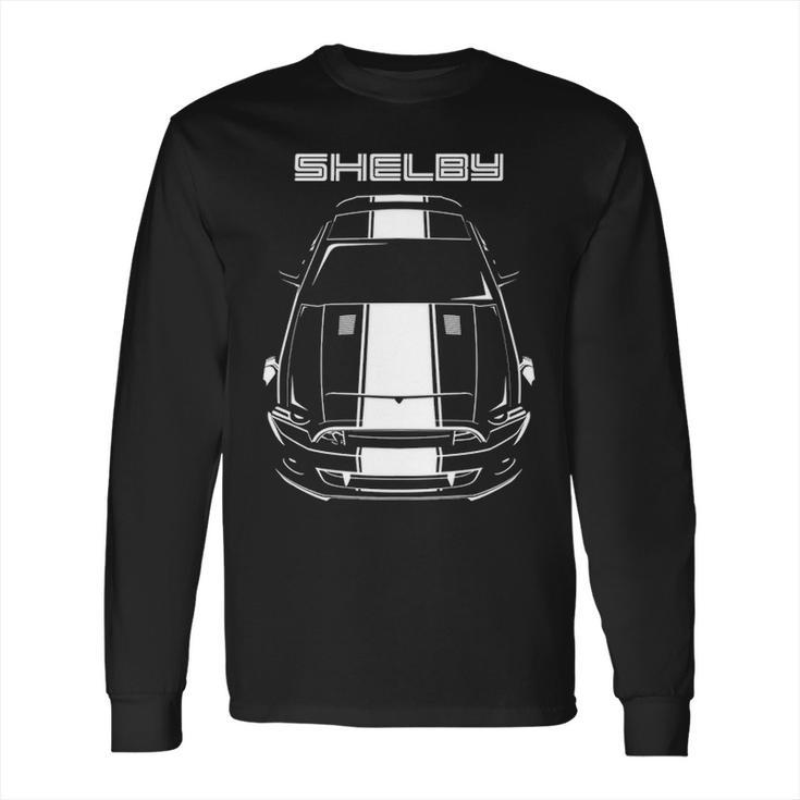 Mustang Shelby Gt500 Super Snake 2013 2014 White Stipe Long Sleeve T-Shirt