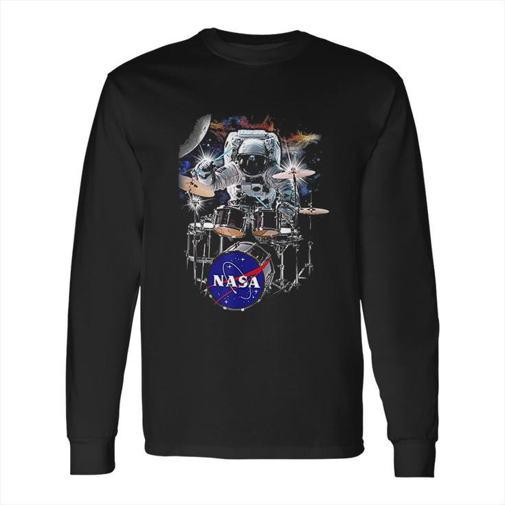 Nasa Astronaut Drummer Boy In Space Long Sleeve T-Shirt