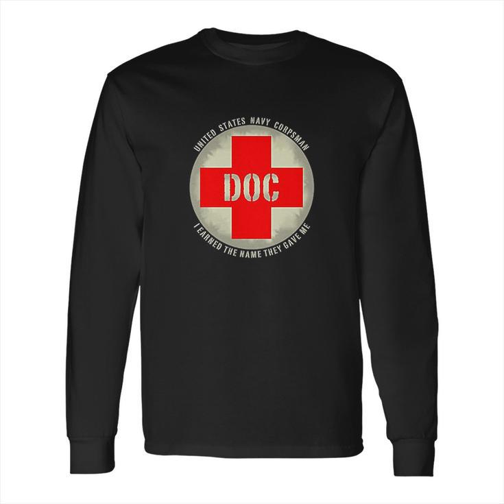 Navy Corpsman Doc Long Sleeve T-Shirt