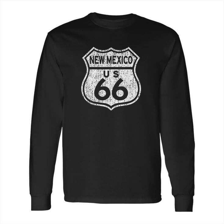 New Mexico Historic Route 66 Distressed Graphic Long Sleeve T-Shirt