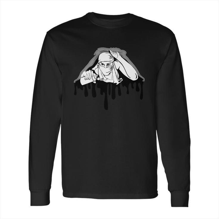 New Muralisme Vector Design Banksy Street Art Long Sleeve T-Shirt