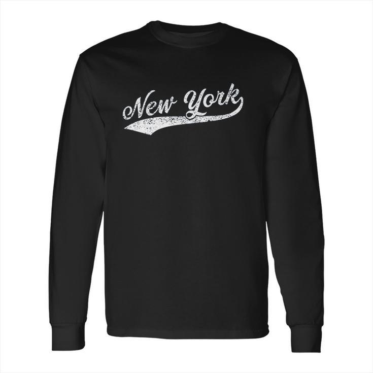 New York City Script Long Sleeve T-Shirt