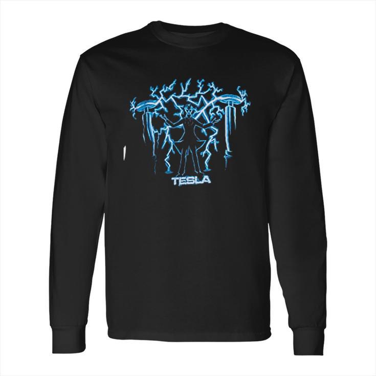 Nikola Tesla Mad Scientist Long Sleeve T-Shirt