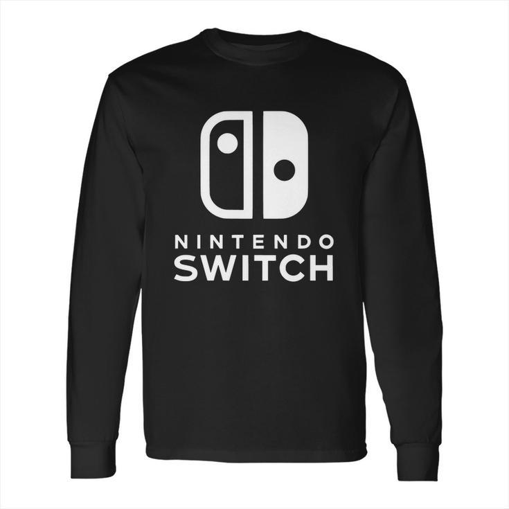 Nintendo Switch Black And White Long Sleeve T-Shirt