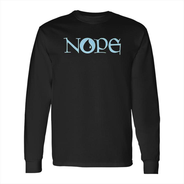 Nope | Blue Magic | Island Mana Symbol Long Sleeve T-Shirt