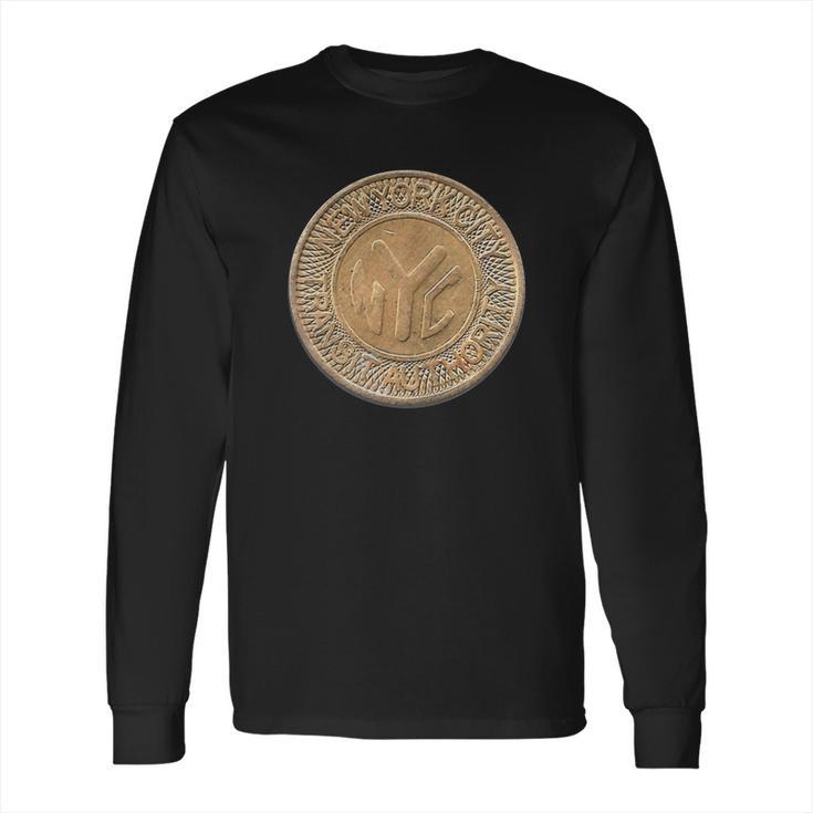 Nyc Subway Token Long Sleeve T-Shirt