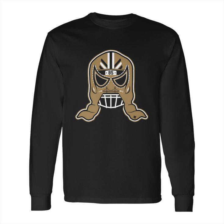 Officially Licensed George Kittle - George Kittle Lucha Mask T-Shirt Long Sleeve T-Shirt