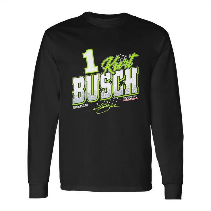 Officially Licensed Kurt Busch Mens Driver Splash Long Sleeve T-Shirt