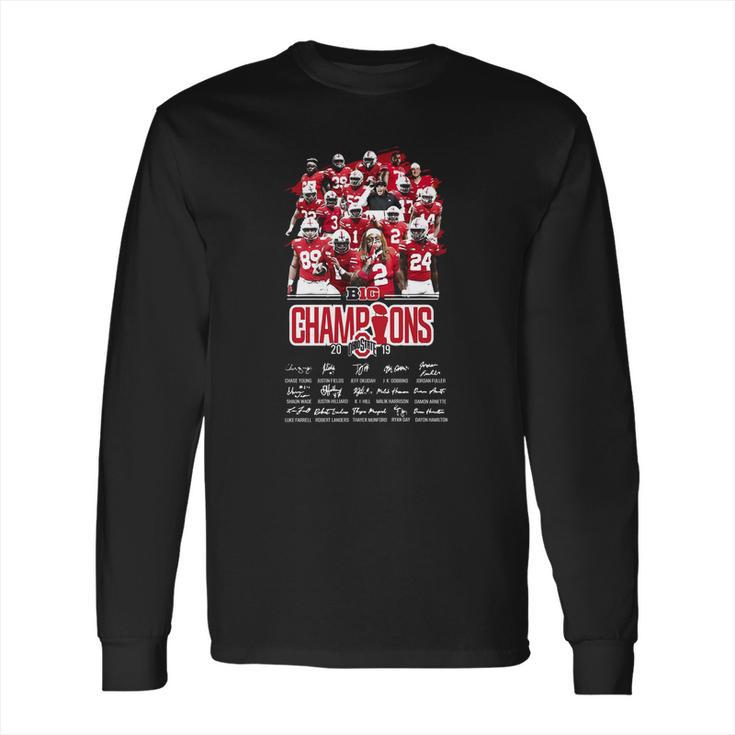 Ohio State Buckeyes Players Big Champions 2019 Signatures Sweater Long Sleeve T-Shirt