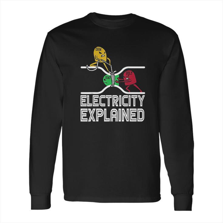 Ohm Volt Amp Electricity Explained Long Sleeve T-Shirt