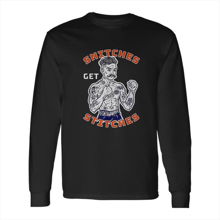 Old Fashioned Prison Inmate With Tattoo Long Sleeve T-Shirt