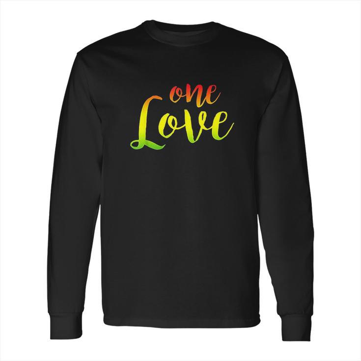 One Love Rasta Reggae Roots Clothing Long Sleeve T-Shirt