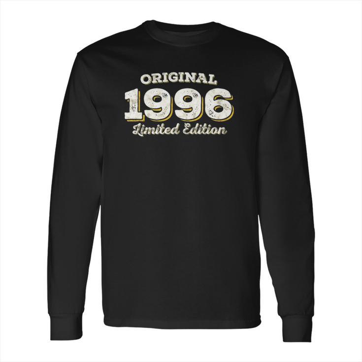 Original 1996 Vintage 25Th Birthday Turning 25 Years Old Long Sleeve T-Shirt