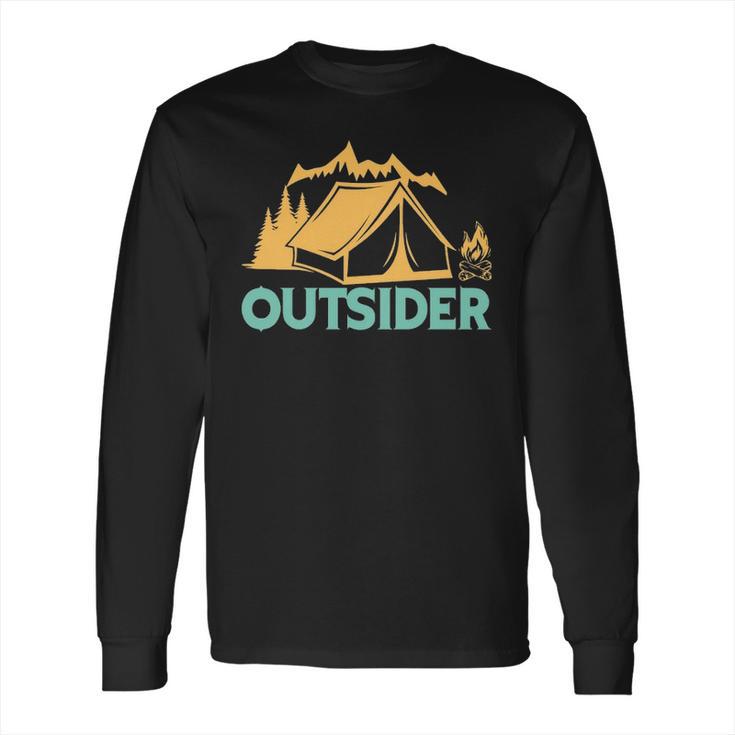 Outsider Hiking Tent Adventure T- Long Sleeve T-Shirt