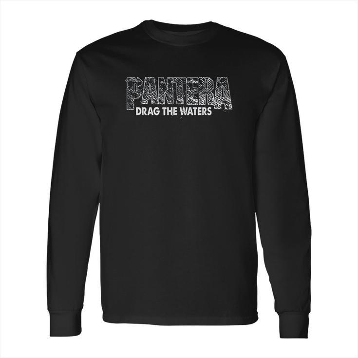 Pantera Official Snake Skin Logo Drag The Waters Long Sleeve T-Shirt