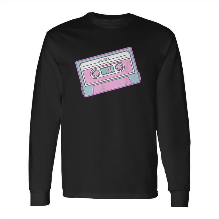 Pastel Goth Style Cartoon Tape Long Sleeve T-Shirt