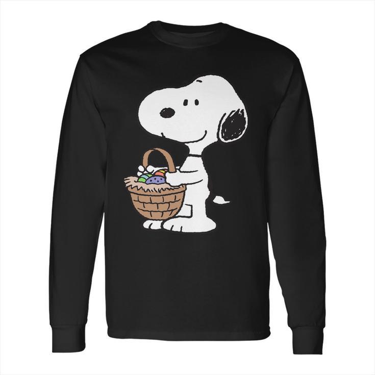 Peanuts Snoopy Easter Basket Long Sleeve T-Shirt