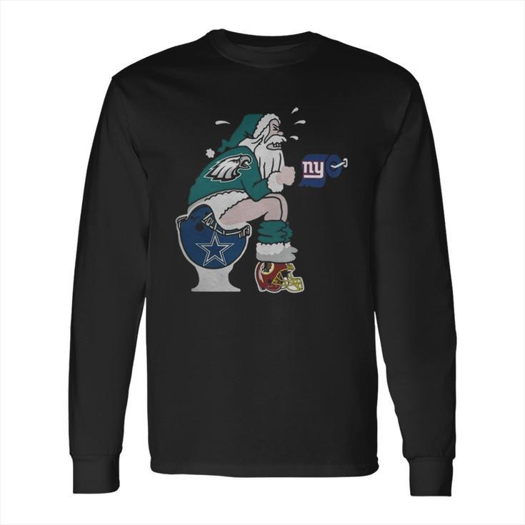 Philadelphia Eagles Santa Claus Long Sleeve T-Shirt