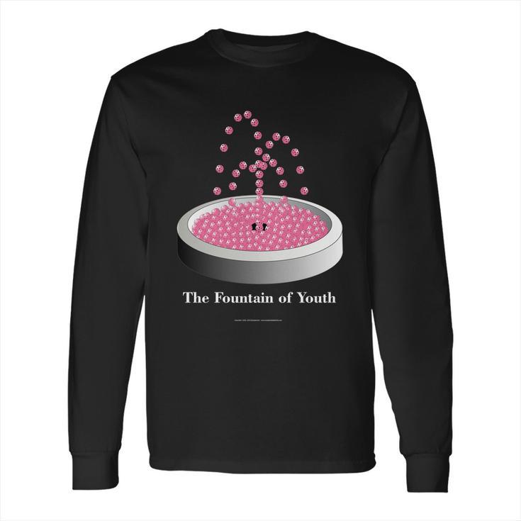 Pickleball Fountain Pink Long Sleeve T-Shirt