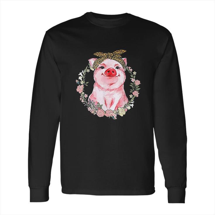 Pig Cute Love Funny Animal Piggy Long Sleeve T-Shirt