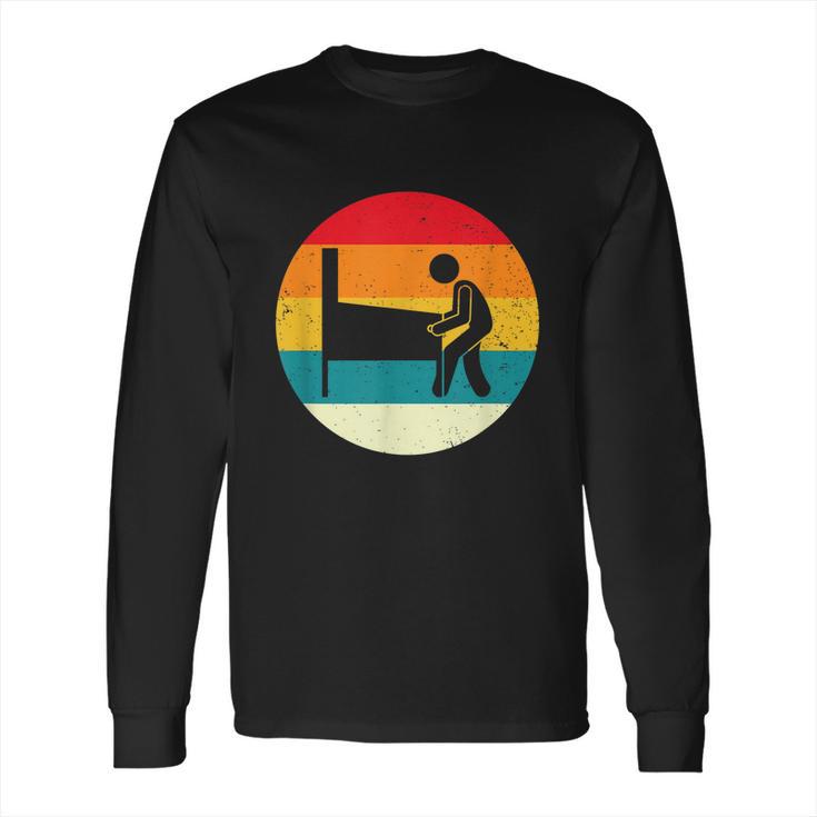 Pinball Player Machine Arcade 70S Retro Vintage Long Sleeve T-Shirt