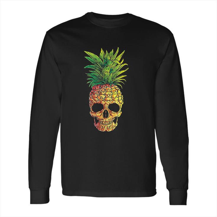 Pineapple Aloha Beaches Hawaiian Hawaii Halloween Long Sleeve T-Shirt