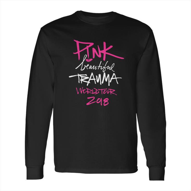 Pink Beautiful Trauma Shirt Long Sleeve T-Shirt