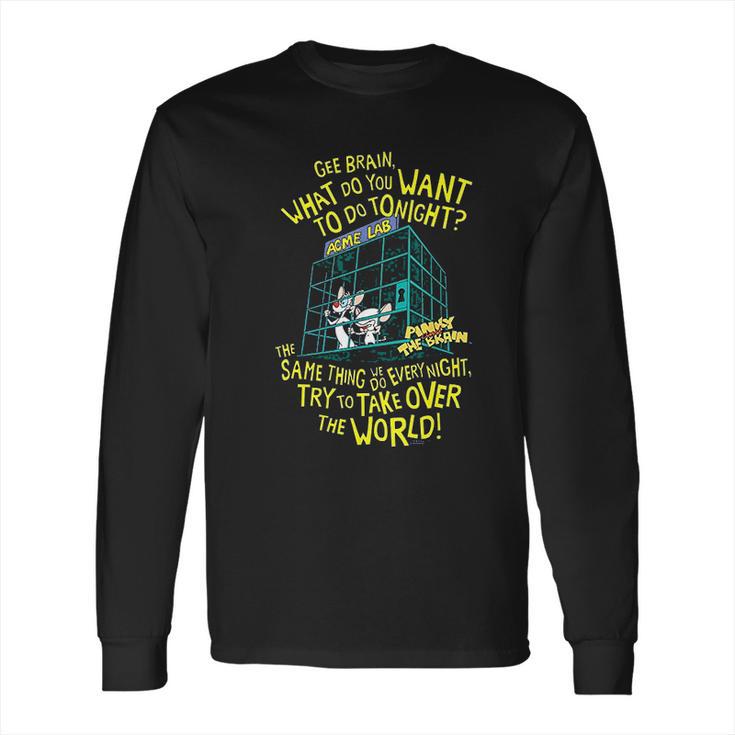 Pinky And The Brain The World Long Sleeve T-Shirt