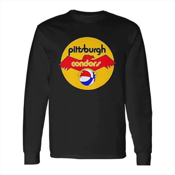 Pittsburgh Condors Aba Retro Basketball Long Sleeve T-Shirt