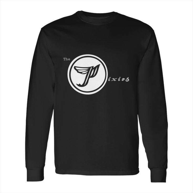 Pixies Band Logo Art White Wings Long Sleeve T-Shirt