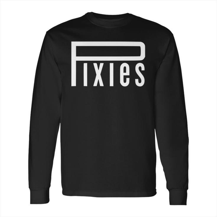 Pixies Band Logo Music Band Logo White Long Sleeve T-Shirt