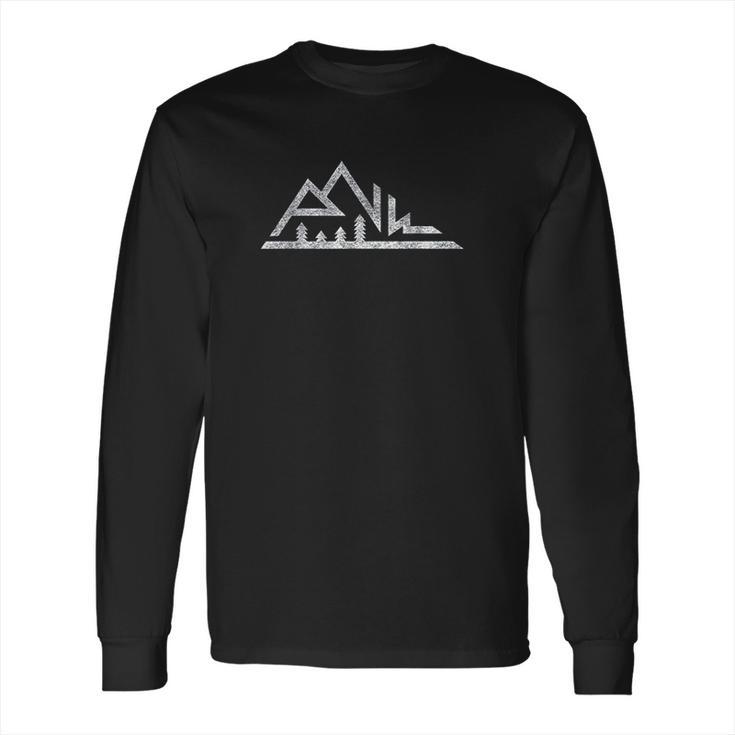 Pnw Mountains Pacific Northwest Native Dark Color Long Sleeve T-Shirt