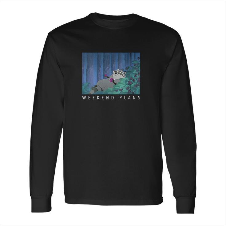 Pocahontas Meeko Weekend Plans Long Sleeve T-Shirt