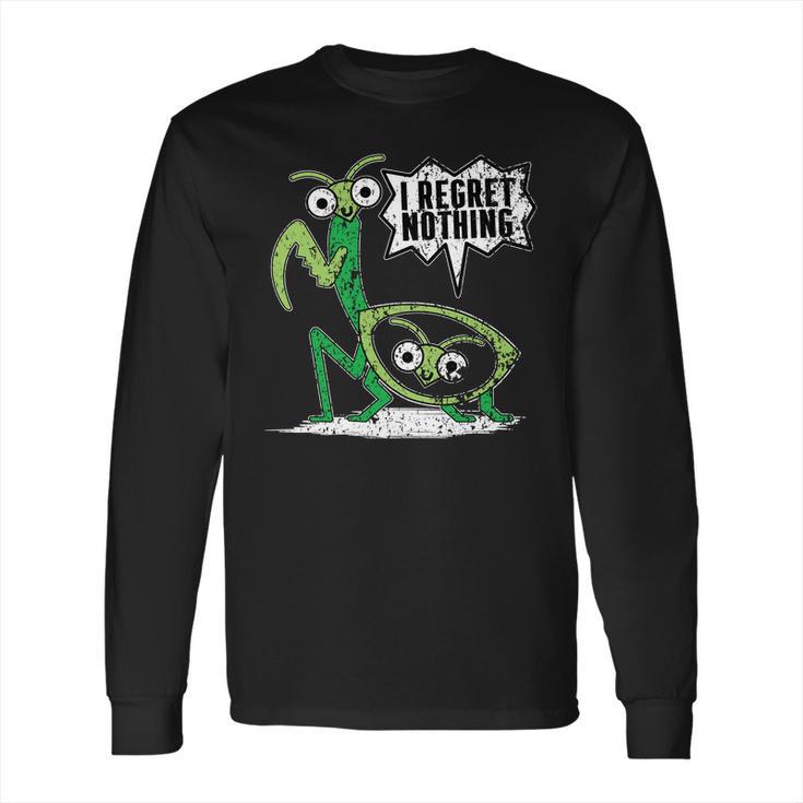 Praying Mantis Weathered Valentines Day Long Sleeve T-Shirt