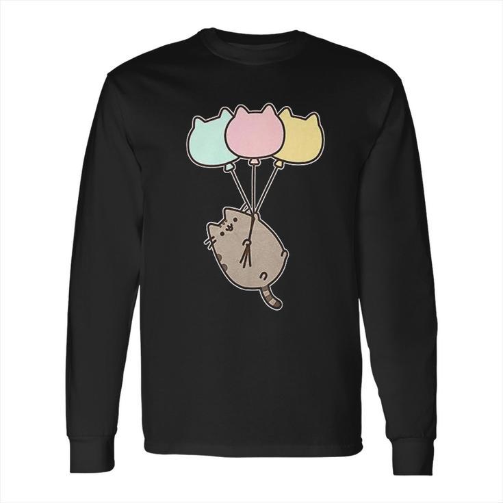 Pusheen The Cat Balloons Juniors Long Sleeve T-Shirt