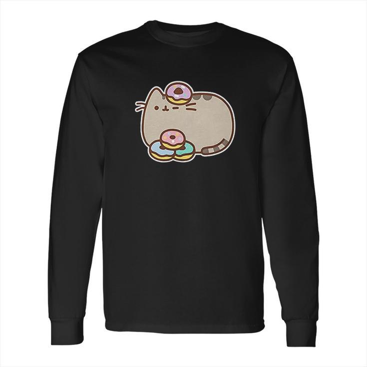 Pusheen Donut Stack Long Sleeve T-Shirt