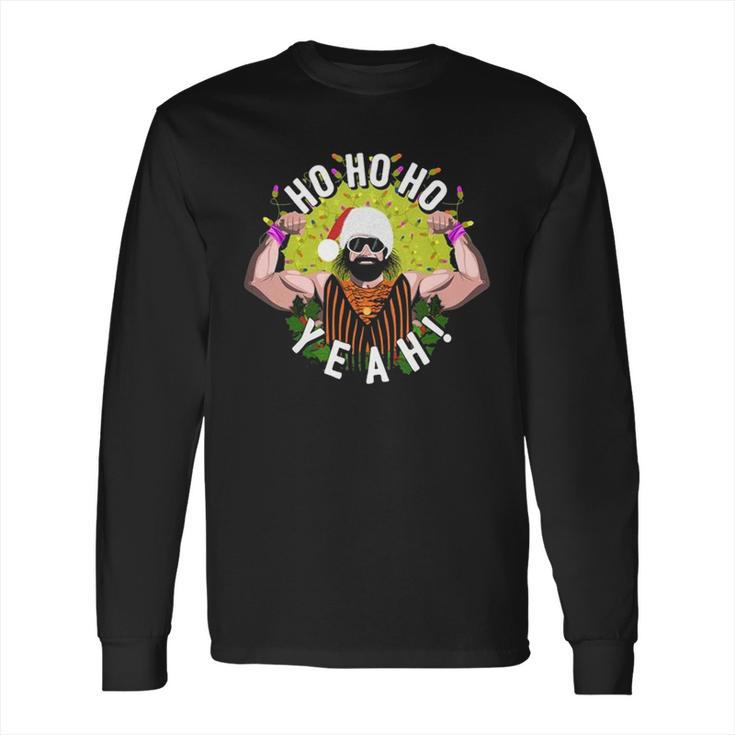 Randy Macho Man Savage Santa Ho Ho Ho Long Sleeve T-Shirt