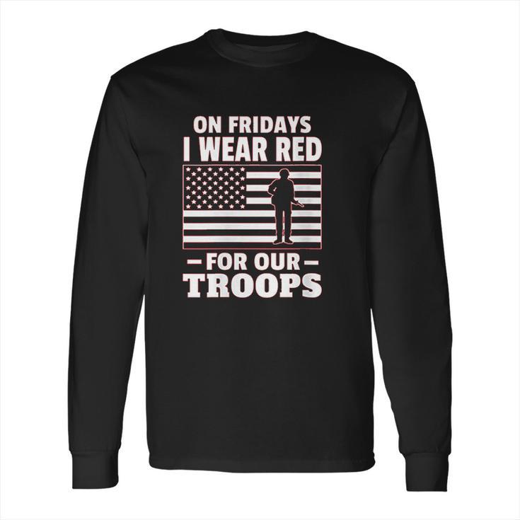 Red Fridays Military Supporter Long Sleeve T-Shirt