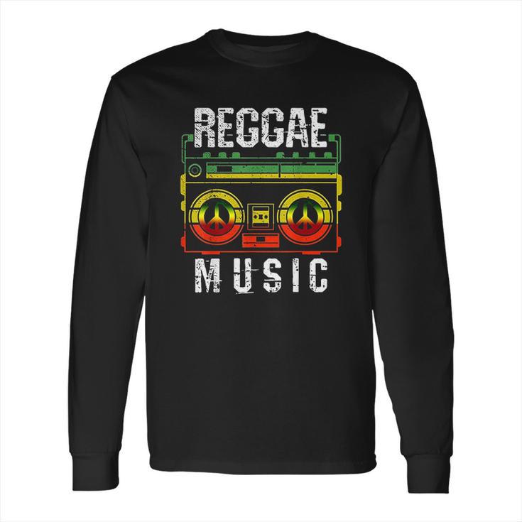 Reggae Music Peace One Love Rasta African Roots Long Sleeve T-Shirt