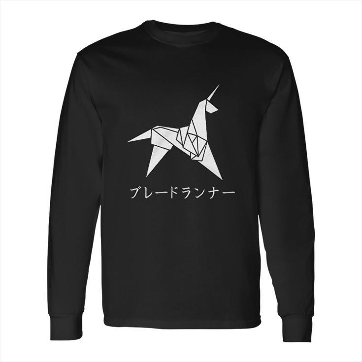 Revel Shore Origami Blade Runner Unicorn Graphic Long Sleeve T-Shirt