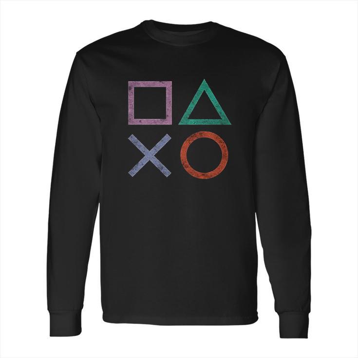 Ripple Junction Playstation Vintage Icons Long Sleeve T-Shirt