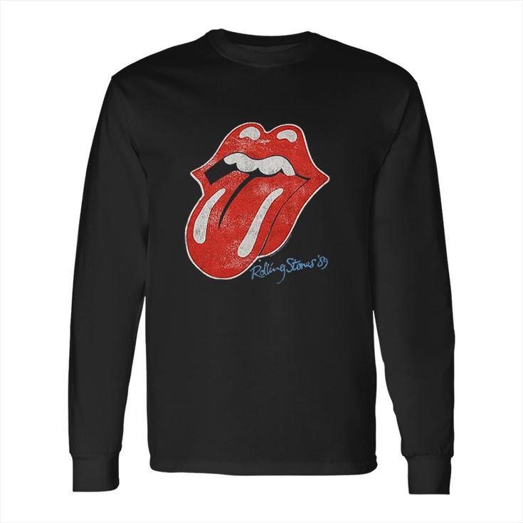 Rolling Stones The 89’ Distressed Print Tongue Long Sleeve T-Shirt