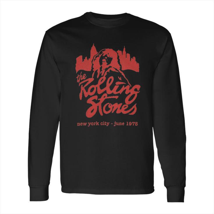 Rolling Stones Mens Mick June 1975 Nyc Long Sleeve T-Shirt