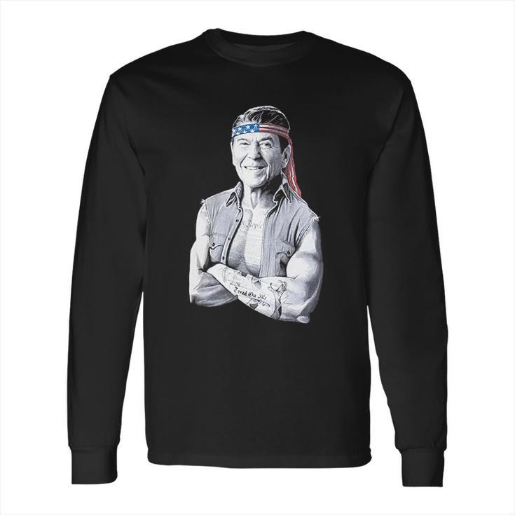 Ronald Reagan American Icon Long Sleeve T-Shirt