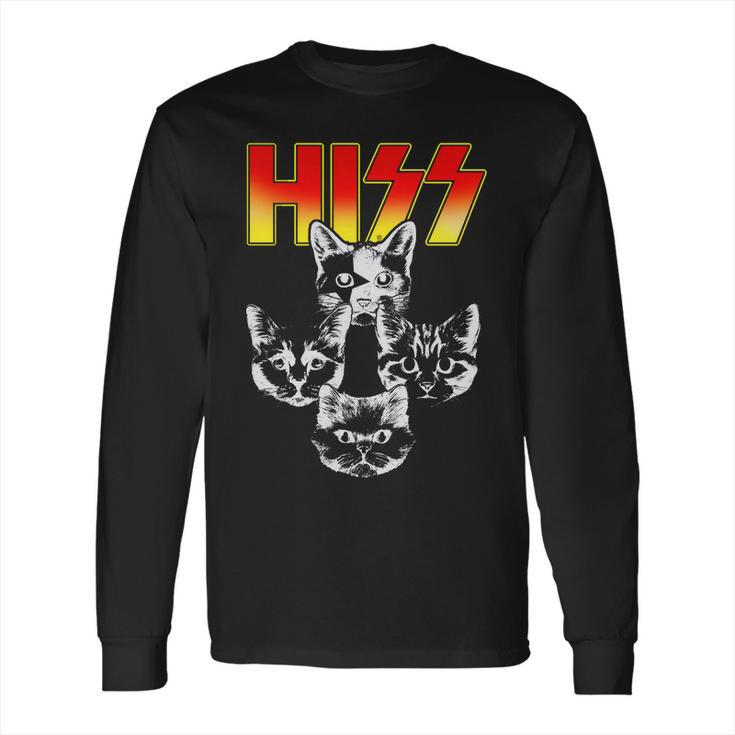 Hiss Music Cat Band Long Sleeve T-Shirt