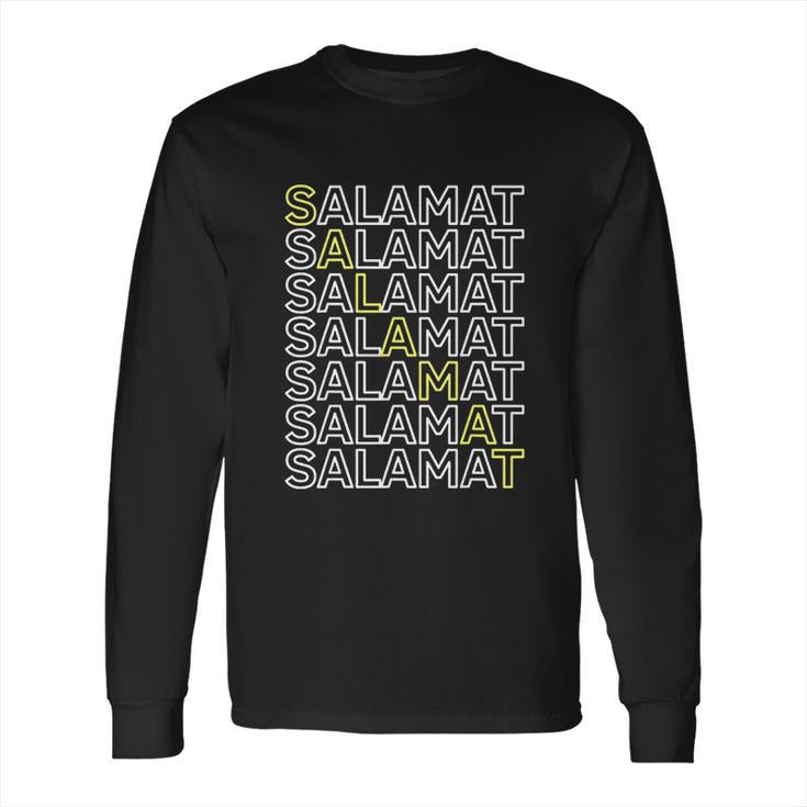 Salamat Filipino Tagalog Pinoy Pinay Long Sleeve T-Shirt