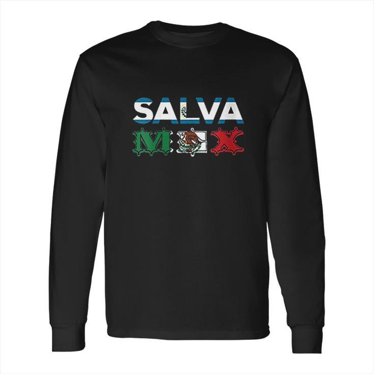 Salvadorian Mexican El Salvador Mexico Mujer Woman Pupusas Long Sleeve T-Shirt