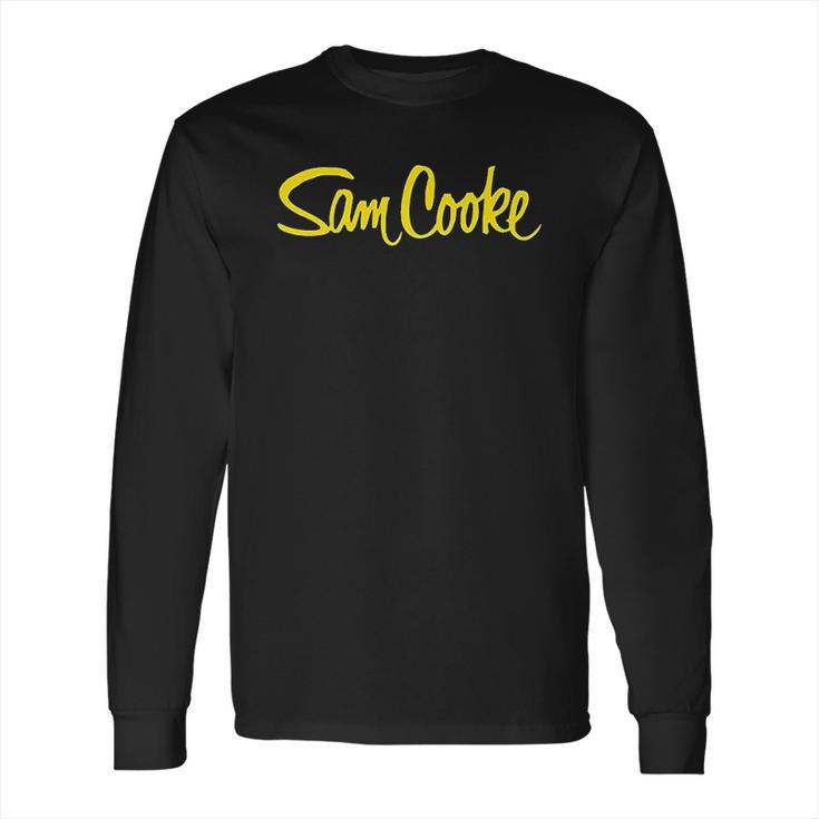 Sam Cooke Print Design Long Sleeve T-Shirt