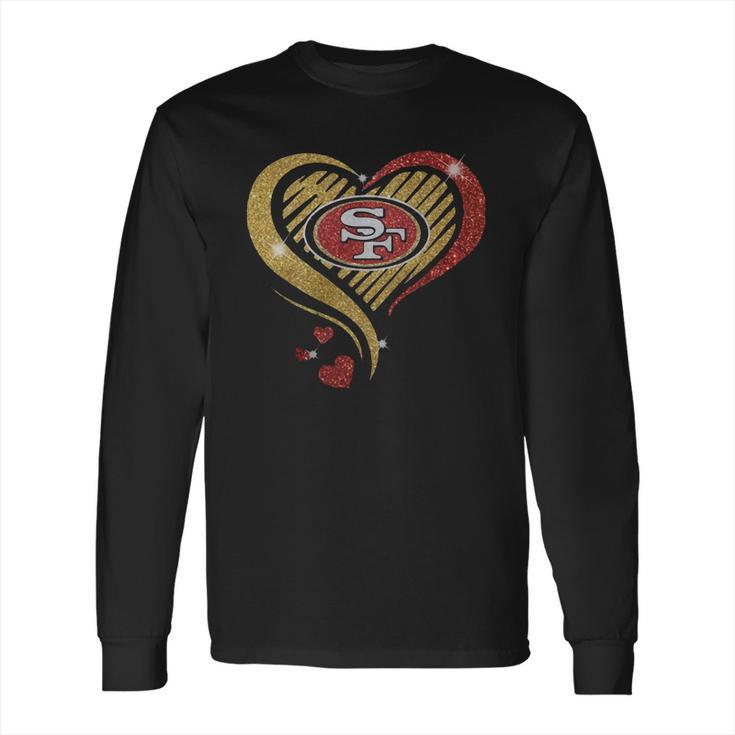 San Francisco 49Er Heart Diamond Shirt Long Sleeve T-Shirt