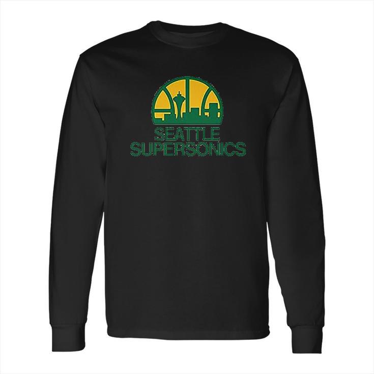 Seattle Supersonics Basketball Long Sleeve T-Shirt